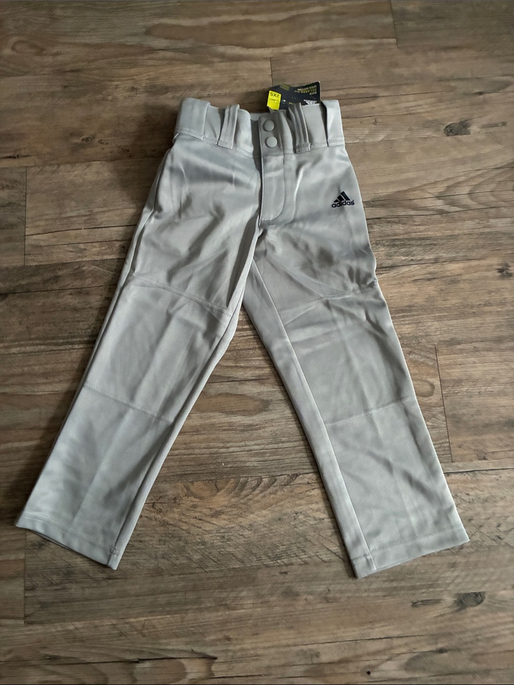 adidas Kids Light Gray Baseball Jogger Pants